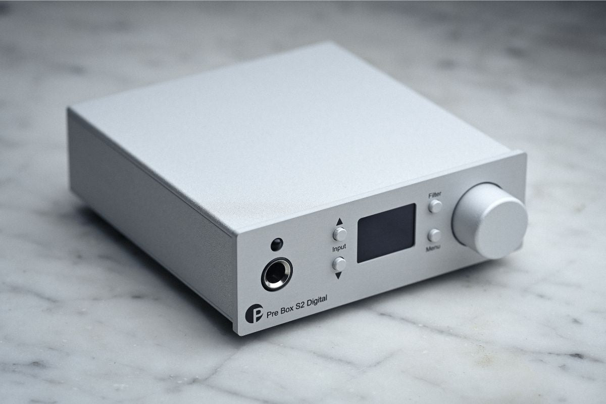 Pro-Ject Pre Box S2 Digital – kompakter DAC und Vorverstärker mit Display und Lautstärkeregler