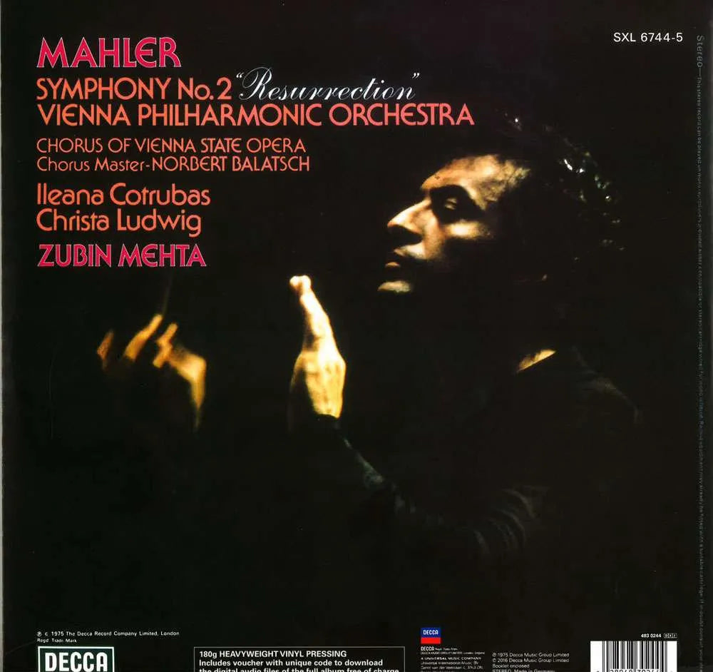 Pro-Ject LP GUSTAV MAHLER - SYMPHONY No 2 "THE RESURRECTION" - Schallplatten